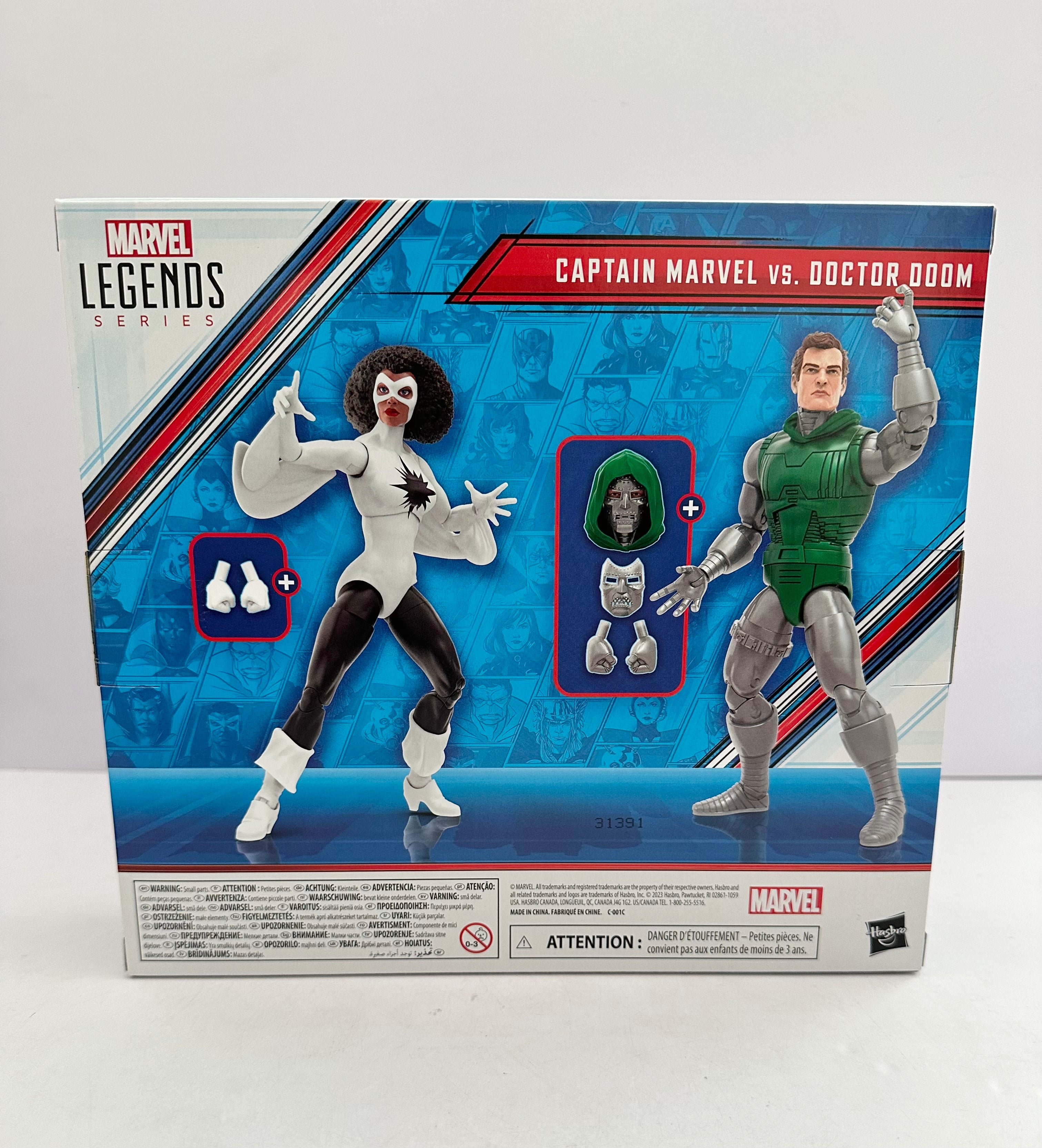 Marvel Legends Captain Marvel and Doctor Doom 2-Pack