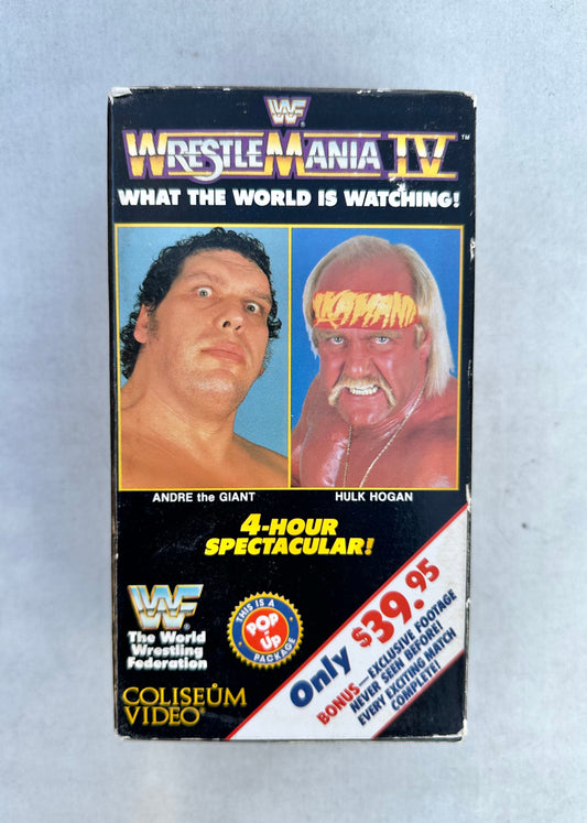 WWF VHS Wrestlemania IV