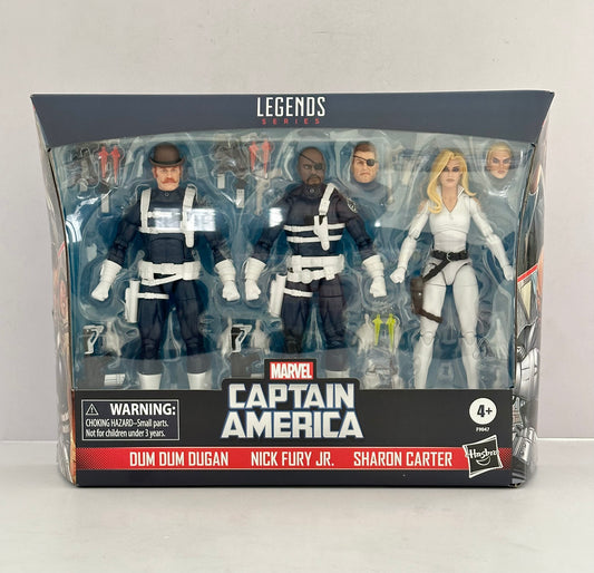 Marvel Legends Captain America 3-Pack (Dum Dum Dugan, Nick Fury and Sharon Carter)