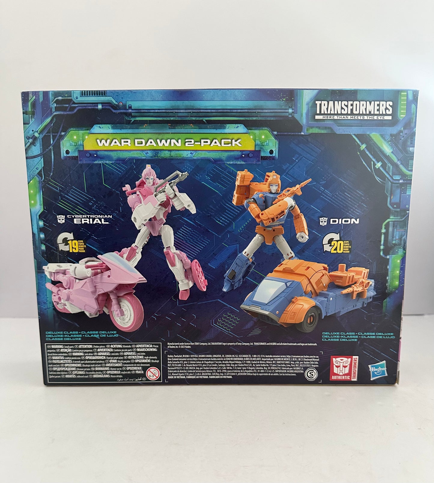 Transformers Legacy Evolution War Dawn 2-Pack Erial And Dion SDCC Exclusive